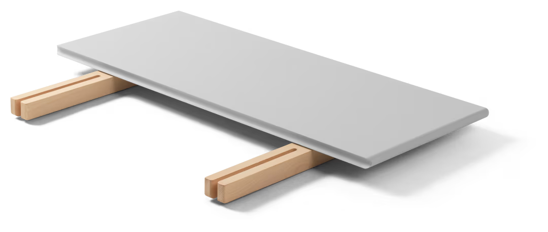 CH327T Tillægsplade fra Carl Hansen & Søn - Grå - Jacobsen Plus