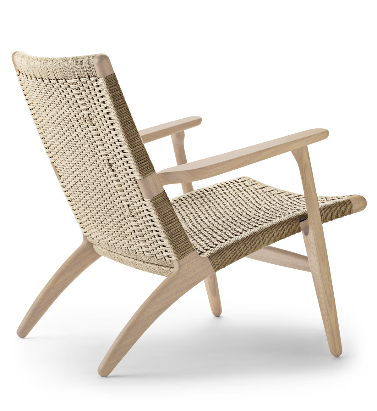 CH25 Loungestol, eg hvidolie af Hans J. Wegner