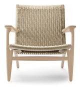 CH25 Loungestol, eg hvidolie af Hans J. Wegner - 1 - Jacobsen Plus