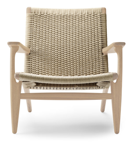 CH25 Loungestol, eg hvidolie af Hans J. Wegner - 1 - Jacobsen Plus