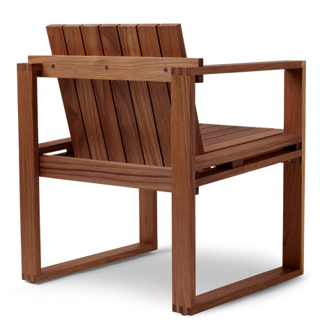 BK11 udendørs loungestol, olieret teak inkl. charcoal hynde fra Carl Hansen & Søn - 5 - Jacobsen Plus