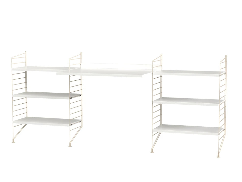 Kontor, bundle D fra String - Beige - hvid - Jacobsen Plus