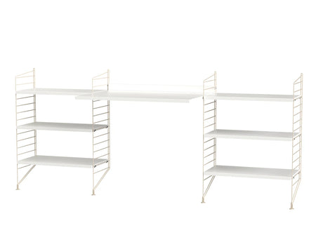 Kontor, bundle D fra String - Beige - hvid - Jacobsen Plus