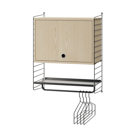 Hallway V, entréreol fra String Furniture - Sort - ask - Jacobsen Plus