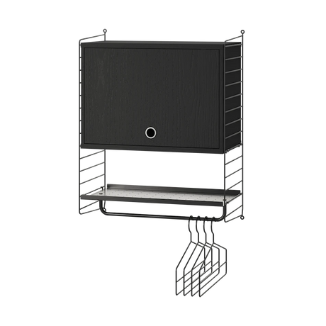 Hallway V, entréreol fra String Furniture - Sort - sort ask - Jacobsen Plus