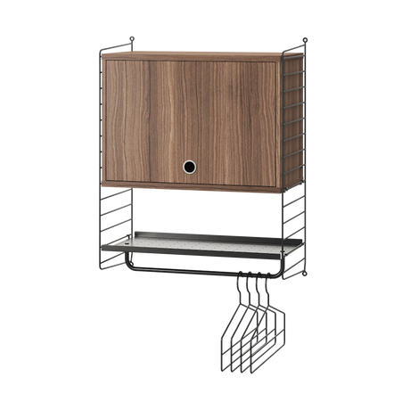 Hallway V, entréreol fra String Furniture - Sort - valnød - Jacobsen Plus