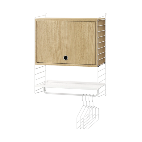 Hallway V, entréreol fra String Furniture - Hvid - eg - Jacobsen Plus