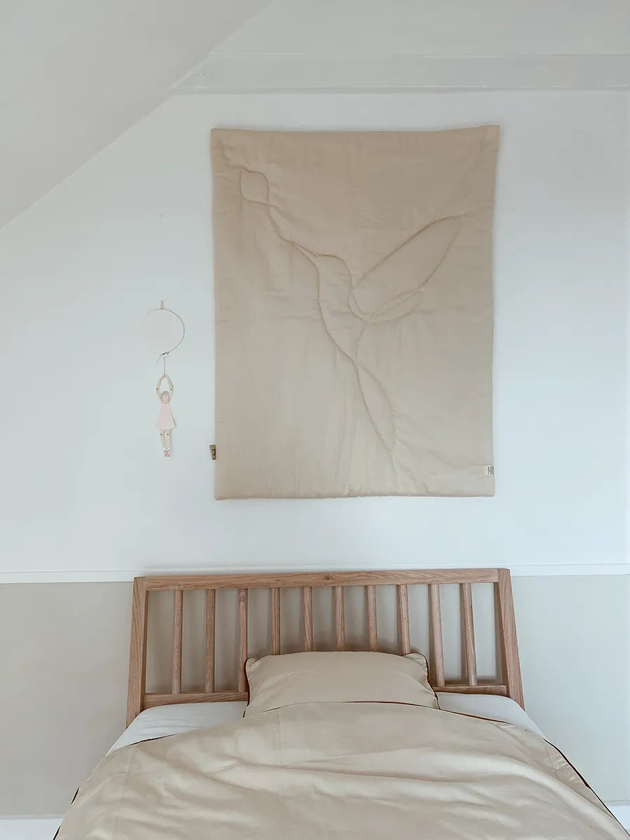 Kolibri babytæppe, cream oak fra Kas Kopenhagen