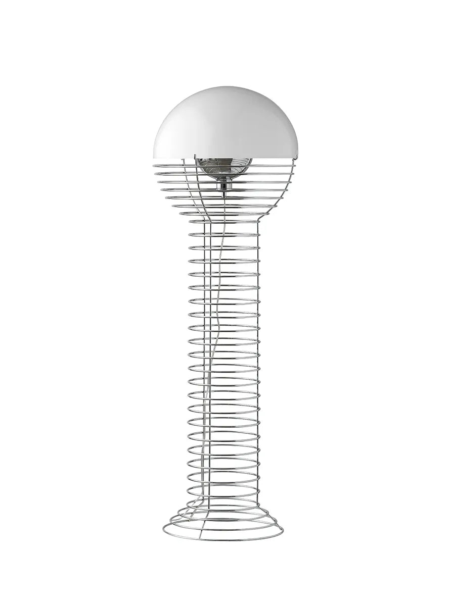 Wire gulvlampe af Verner Panton