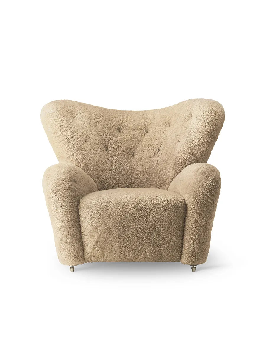 Den Trætte Mand Lænestol fra Audo Copenhagen - Sheepskin, Honey - Jacobsen Plus