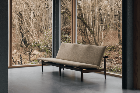 Japan 3 pers. sofa, valnød af Finn Juhl - Hallingdal 376 / 227 - Jacobsen Plus