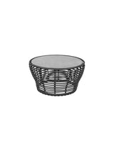 Basket Sofabord fra Cane-line - Medium - H40 x Ø75 cm / Graphite-Fossil Grey - Jacobsen Plus