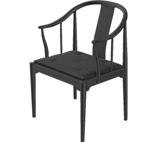 Kinastolen af Hans J. Wegner - Kirsebær / Aura / Sort-brun - Jacobsen Plus