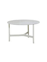 Twist Sofabord, medium fra Cane-line - White / Grey (keramik) - Jacobsen Plus