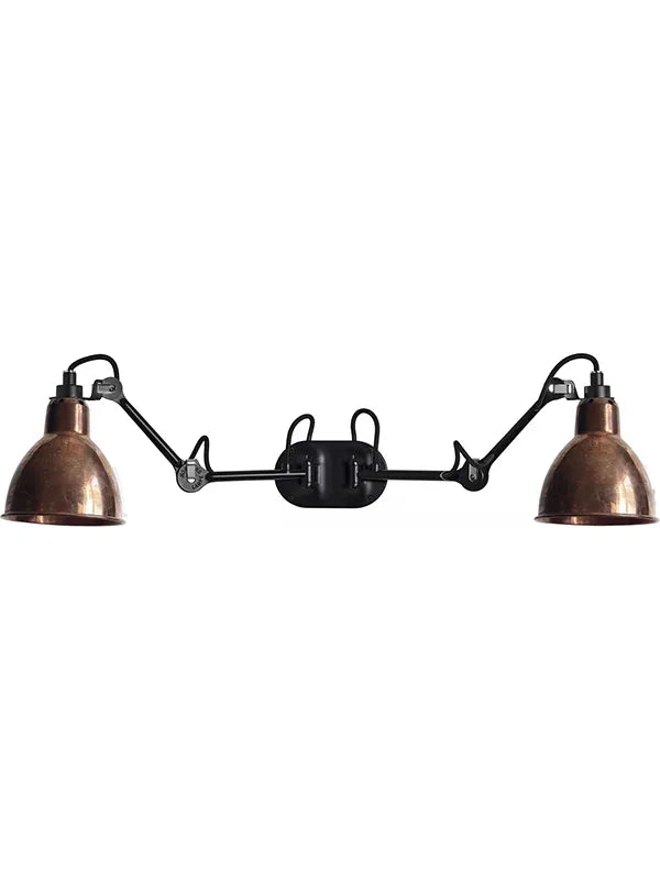 Nr. 204 Dobbelt Væglampe fra Lampe Gras - Rå kobber - Jacobsen Plus