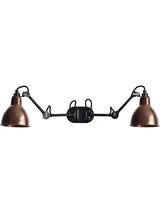 Nr. 204 Dobbelt Væglampe fra Lampe Gras - Rå kobber - Jacobsen Plus