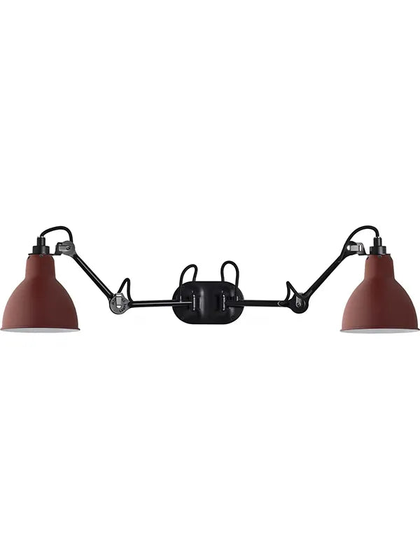 Nr. 204 Dobbelt Væglampe fra Lampe Gras - Rød - Jacobsen Plus