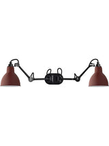 Nr. 204 Dobbelt Væglampe fra Lampe Gras - Rød - Jacobsen Plus