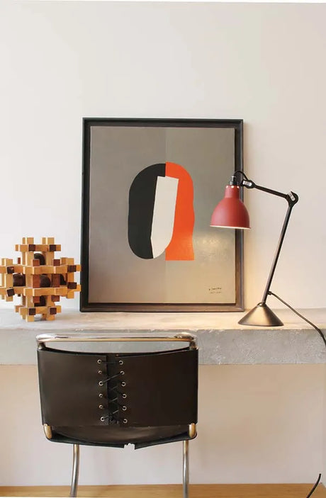 Nr. 205 bordlampe fra Lampe Gras - Sort stel / Sort - Jacobsen Plus