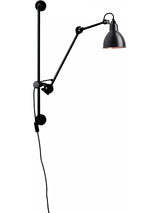 Nr. 210 væglampe fra Lampe Gras - Sort-kobber inderside - Jacobsen Plus