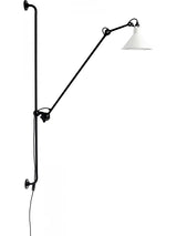 Nr. 214 væglampe fra Lampe Gras - Sort stel / Mathvid - Jacobsen Plus