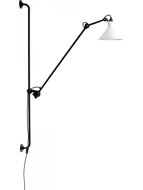 Nr. 214 væglampe fra Lampe Gras - Sort stel / Mathvid - Jacobsen Plus