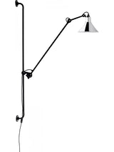 Nr. 214 væglampe fra Lampe Gras - Sort stel / Krom - Jacobsen Plus