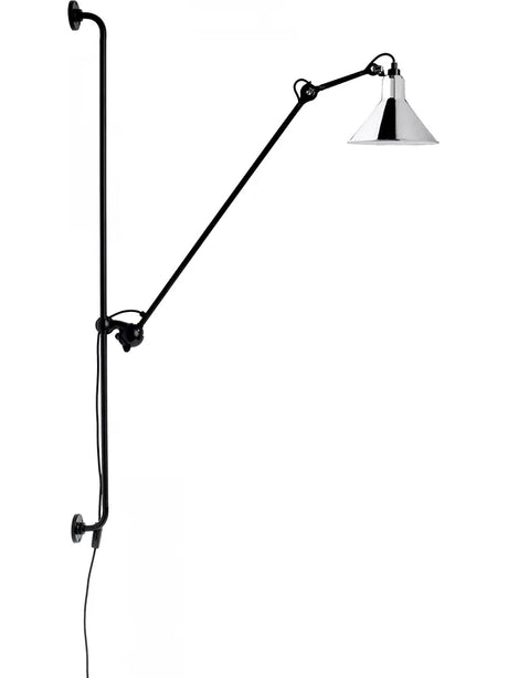Nr. 214 væglampe fra Lampe Gras - Sort stel / Krom - Jacobsen Plus