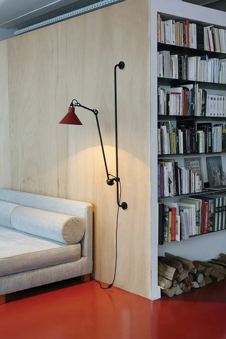 Nr. 214 væglampe fra Lampe Gras - Sort stel / Sort - Jacobsen Plus