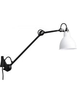 Nr. 222 væglampe fra Lampe Gras - Sort stel / Mathvid - Jacobsen Plus