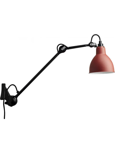 Nr. 222 væglampe fra Lampe Gras - Sort stel / Rød - Jacobsen Plus