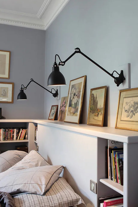 Nr. 222 væglampe fra Lampe Gras - Sort stel / Sort - Jacobsen Plus