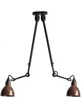 Nr. 302 dobbelt loftlampe fra Lampe Gras - Rå kobber - Jacobsen Plus
