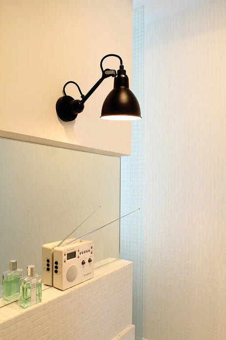 Nr. 304 væglampe fra Lampe Gras - Sort stel / Sort - Jacobsen Plus