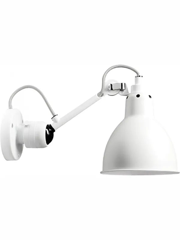 Nr. 304 væglampe fra Lampe Gras - Hvidt stel / Mathvid - Jacobsen Plus