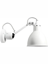 Nr. 304 væglampe fra Lampe Gras - Hvidt stel / Mathvid - Jacobsen Plus