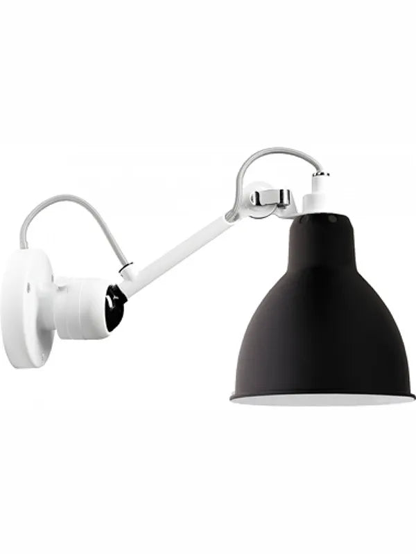 Nr. 304 væglampe fra Lampe Gras - Hvidt stel / Sort - Jacobsen Plus