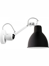 Nr. 304 væglampe fra Lampe Gras - Hvidt stel / Sort - Jacobsen Plus