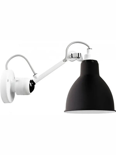 Nr. 304 væglampe fra Lampe Gras - Hvidt stel / Sort - Jacobsen Plus
