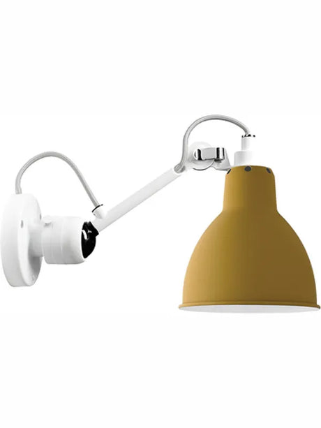 Nr. 304 væglampe fra Lampe Gras - Hvidt stel / Gul - Jacobsen Plus
