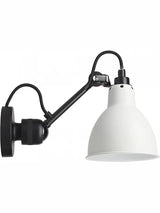 Nr. 304 væglampe fra Lampe Gras - Sort stel / Mathvid - Jacobsen Plus