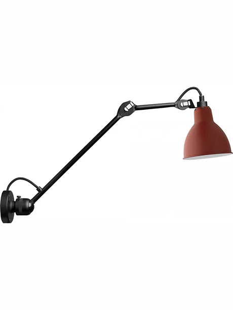 Nr. 304 L40 væglampe fra Lampe Gras - Sort stel / Rød - Jacobsen Plus
