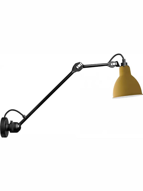 Nr. 304 L40 væglampe fra Lampe Gras - Sort stel / Gul - Jacobsen Plus