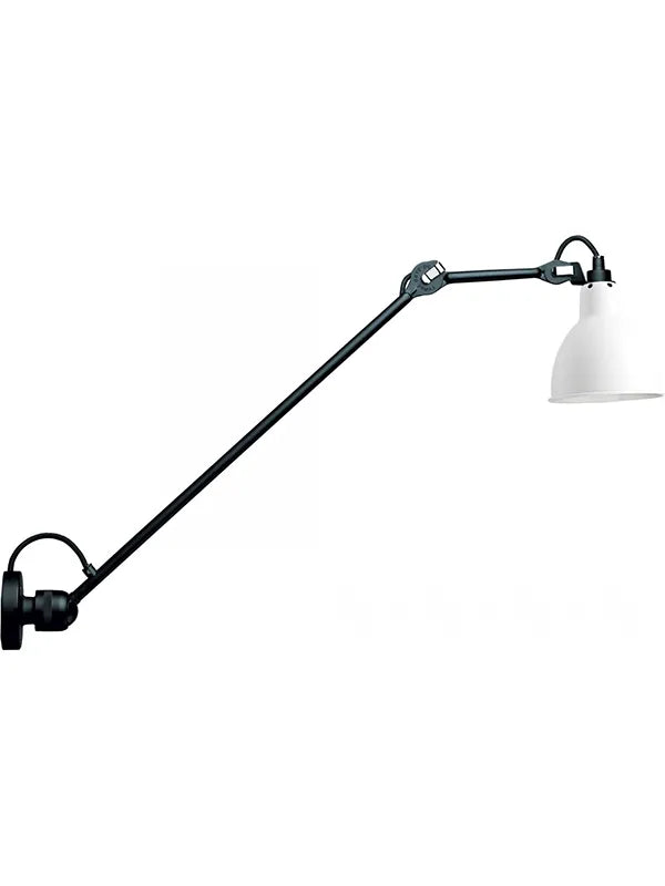 Nr. 304 L60 væglampe fra Lampe Gras - Sort stel / Mathvid - Jacobsen Plus