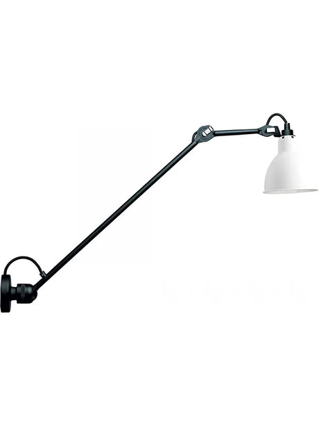Nr. 304 L60 væglampe fra Lampe Gras - Sort stel / Mathvid - Jacobsen Plus