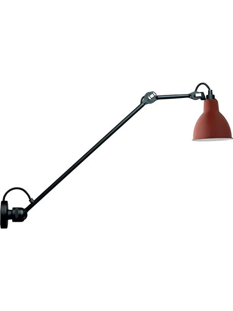 Nr. 304 L60 væglampe fra Lampe Gras - Sort stel / Rød - Jacobsen Plus