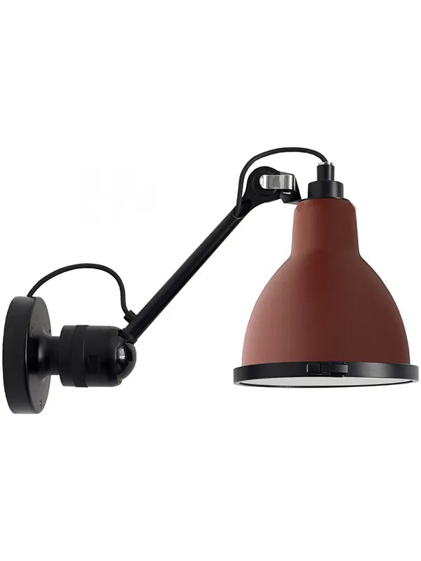 Nr. 304XL udendørs væglampe fra Lampe Gras - Rød - rund skærm / Uden sensor - Jacobsen Plus