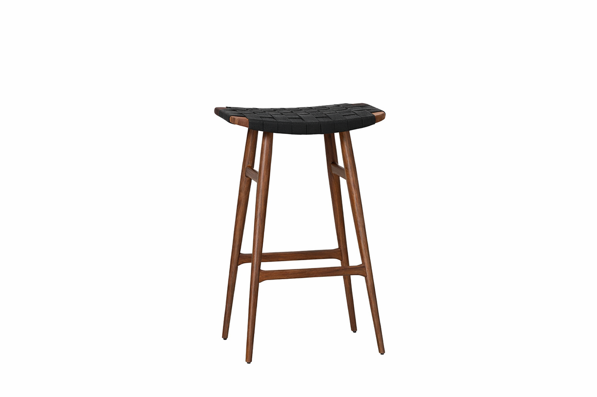 Freja barstol, valnød, leather stripe fra Stellar Works - 1 - Jacobsen Plus