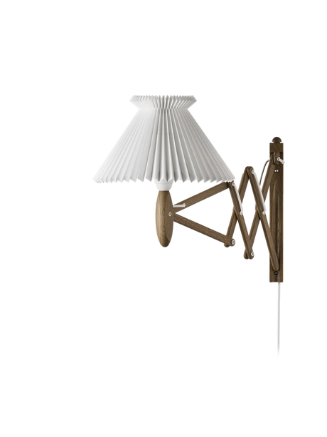 224 Væglampe fra Le Klint - Røget eg / Papir skærm str. 1-17 - Jacobsen Plus