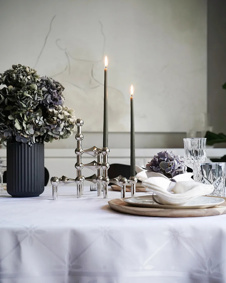 Kertelys til Nagel Lysestage, dusty green fra STOFF Nagel